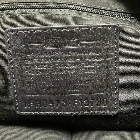 Auth COACH Pleated Leather Hobo F13730 gray metallic Leather - Shoulder Bag - Picture 8 of 12